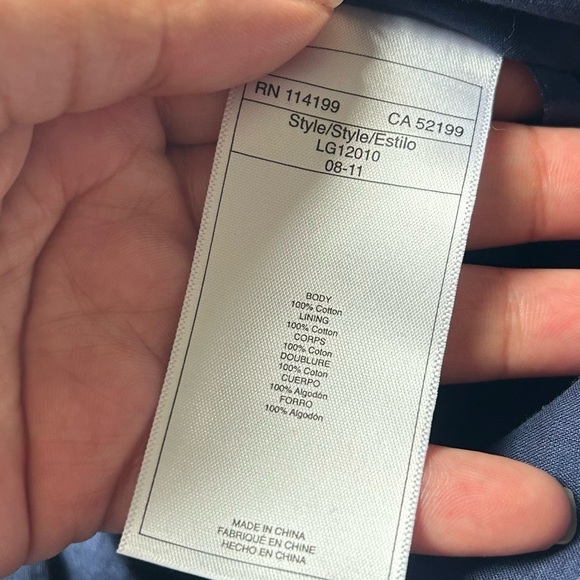 Quicksilver Blue and White Lightweight Circle Skirt with Embroidery Details - Picture 10 of 12